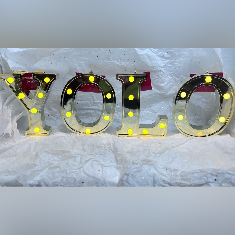 Light up letters ornaments